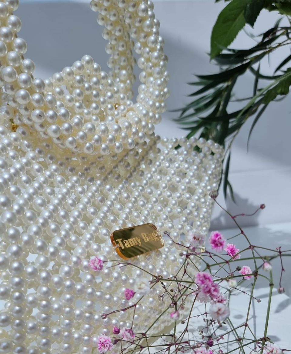 Beach Beaded Pearls Bag Tamy Bags 4 Beach Beaded Pearls Bag Tamy Bags