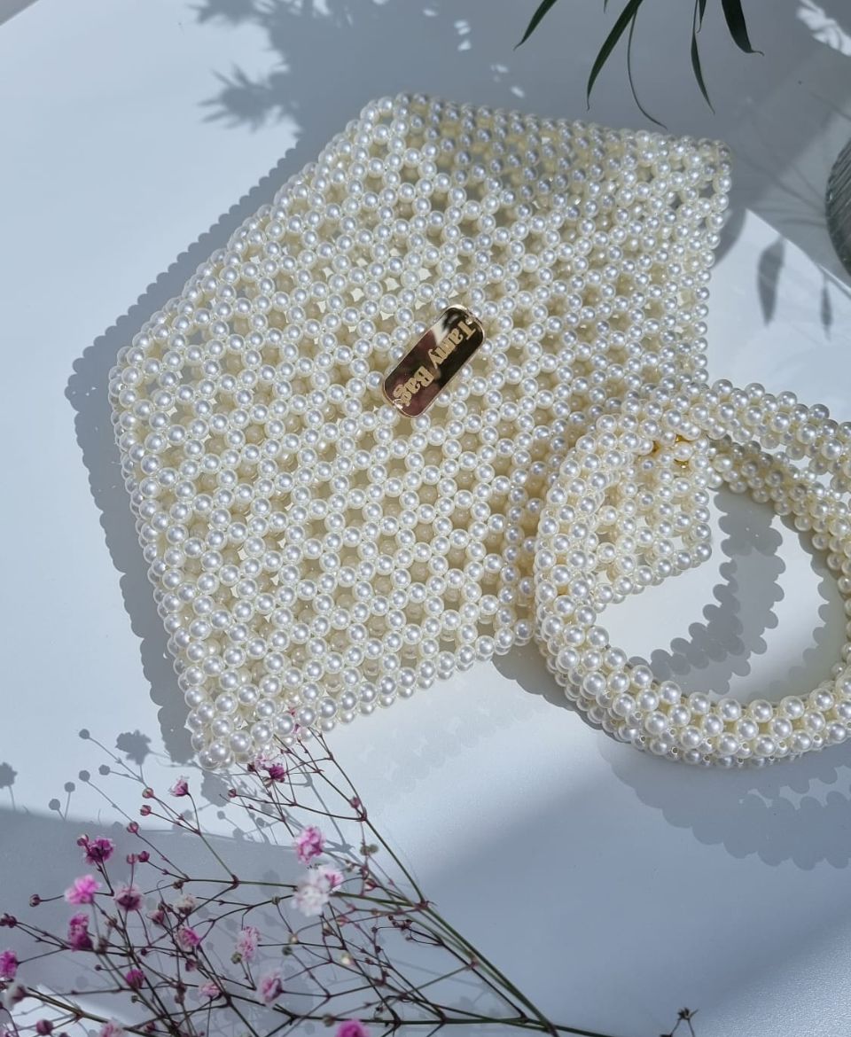 Beach Beaded Pearls Bag Tamy Bags 5 Beach Beaded Pearls Bag Tamy Bags