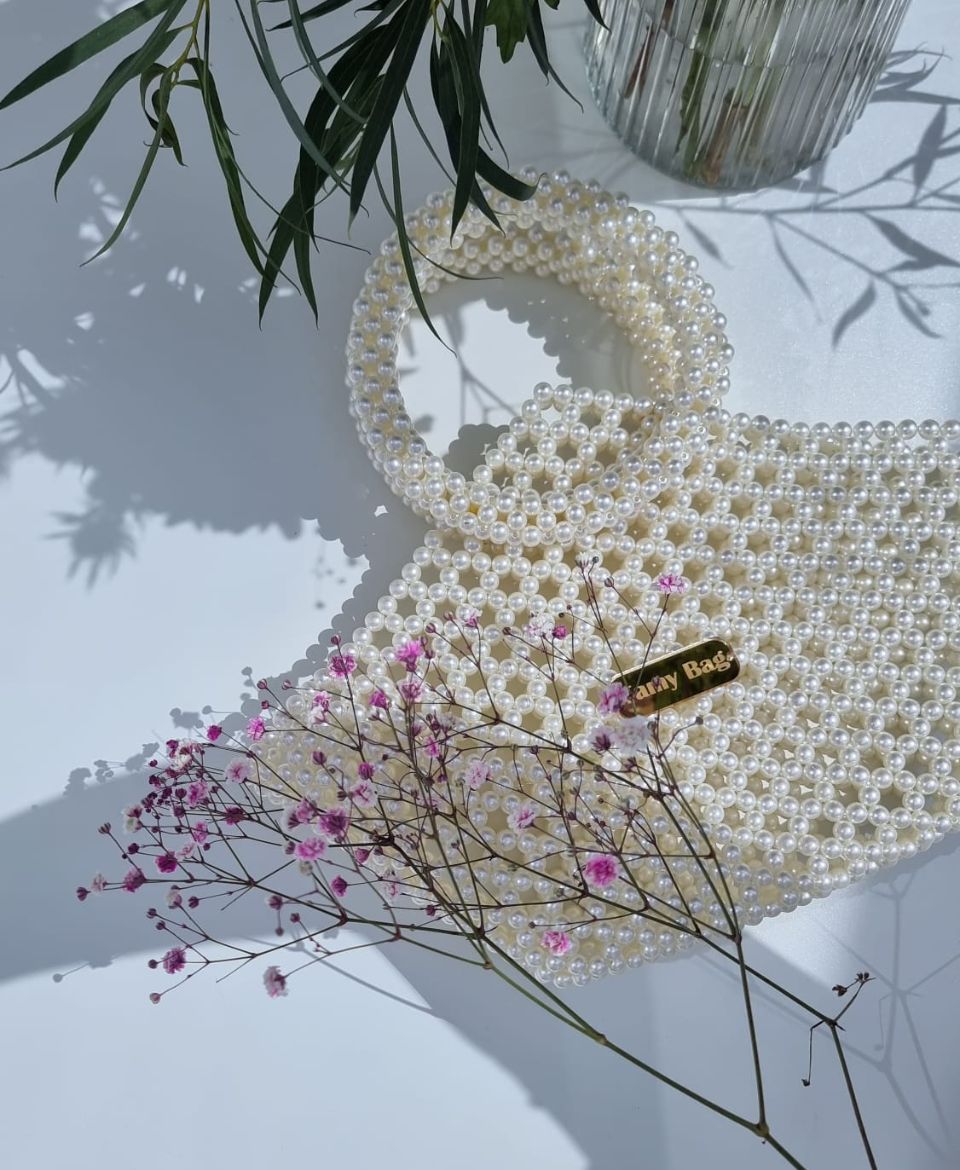 Beach Beaded Pearls Bag Tamy Bags 7 Beach Beaded Pearls Bag Tamy Bags